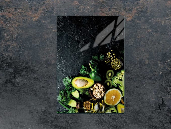 TMK ArtDeko - Snijplank Glas - 35x52 cm - Avocado Design