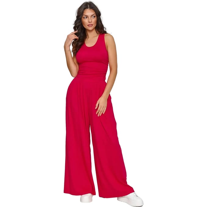 Set van tanktop en broek voor dames Makadamia
