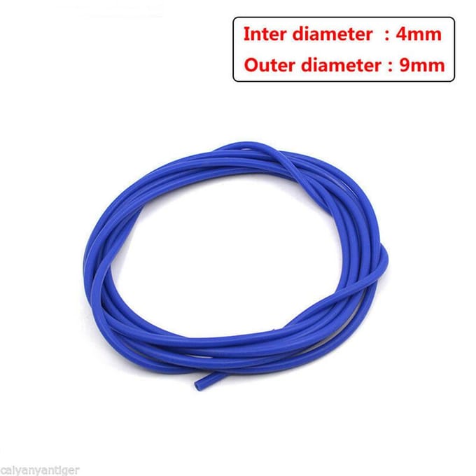 16,4ft blauwe 4 mm automotorkoeling siliconen slang vacuümbuis slang 5 meter