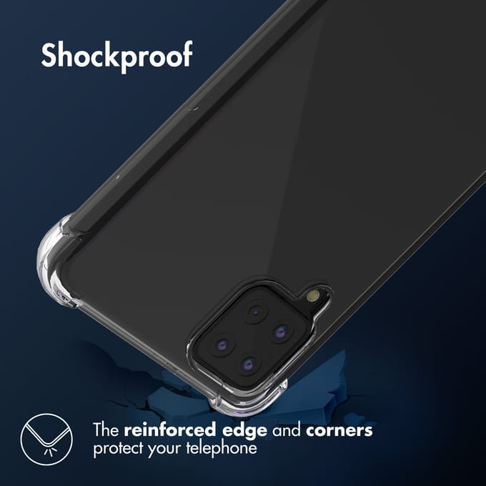 imoshion Hoesje - Geschikt voor Samsung Galaxy A12 - Shockproof Case - Transparant