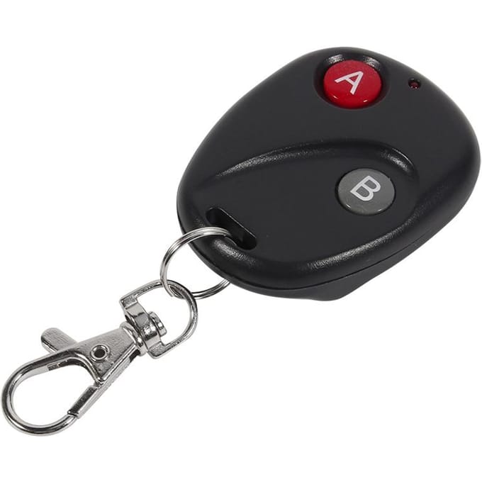 Afstandsbediening Sleutel Garagepoort Deur Zender Draadloos 433MHz Plastic Zwart 2 Sleutels black