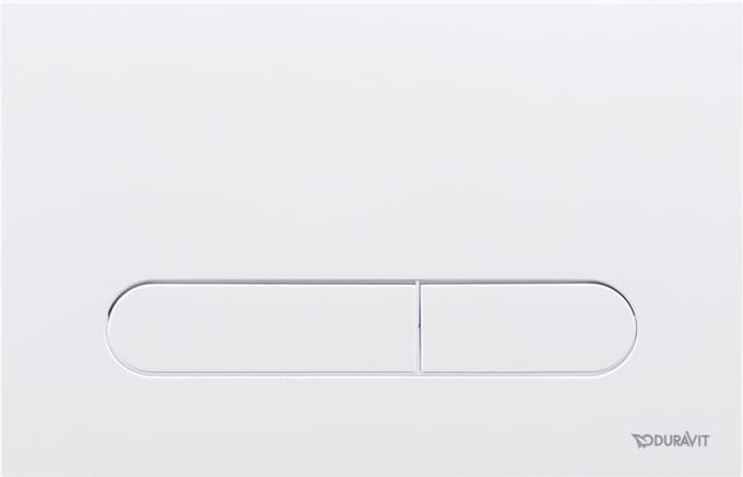 Duravit DuraSystem bedieningsplaat Beta 100 - voor wandcloset - kunststof - mat wit