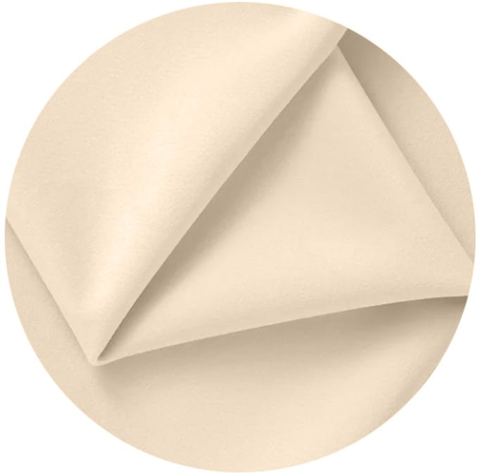 Meble odNowa - Okrugła Tafelkleed - Mat Velours - 320cm - Crème