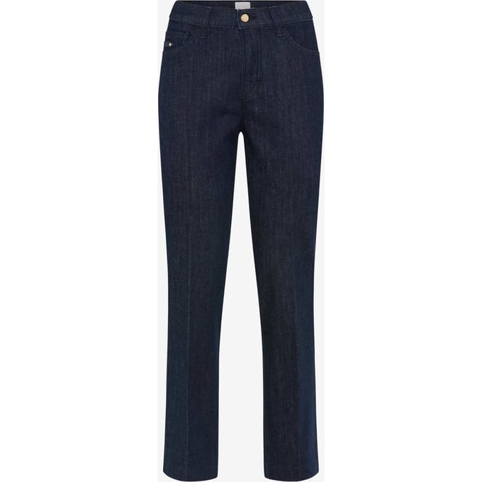Brax Dames Jeans  Style MAY S CLEAN RAW BLUE, denim donkerblauw, maat 34