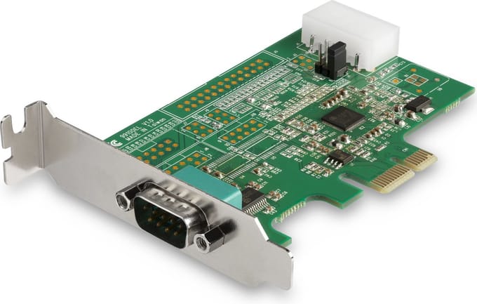 StarTech.com 4 Port PCI Express RS232 Serial AV / multimedia paneel Card - 16950 UART - 256-byte FIFO Cache - PCI E Serial Card - Serial AV / multimedia paneel
