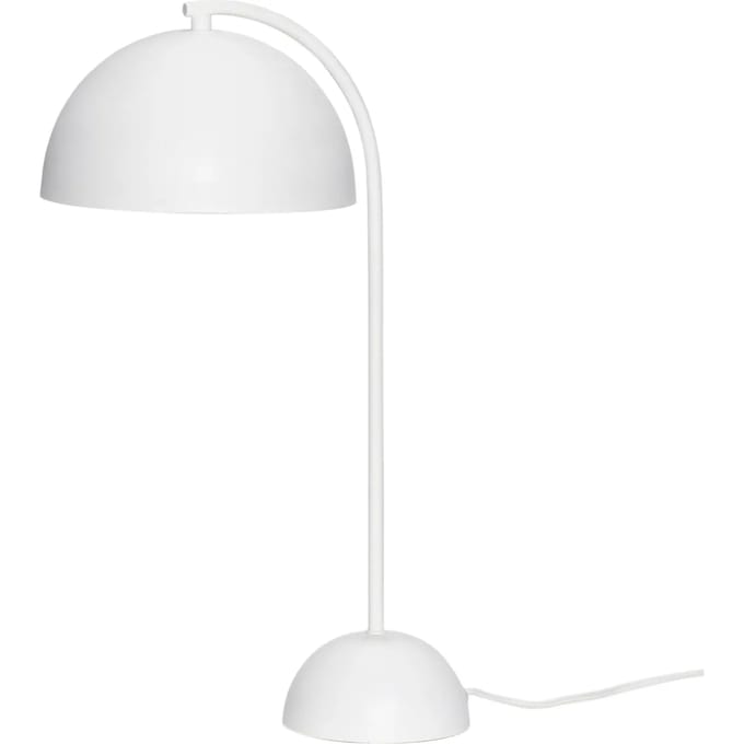 HÜBSCH INTERIOR - Tafellamp van wit metaal - ø23xh48cm