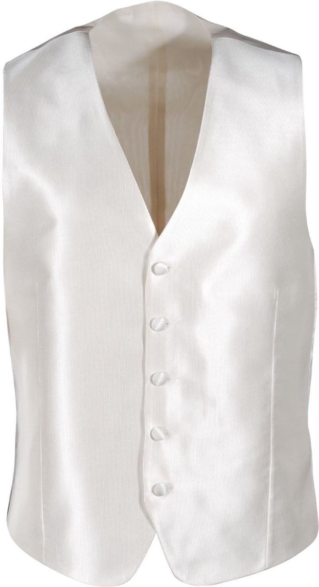 Trouwgilet Ecru Twill - Maat 54 - Heren