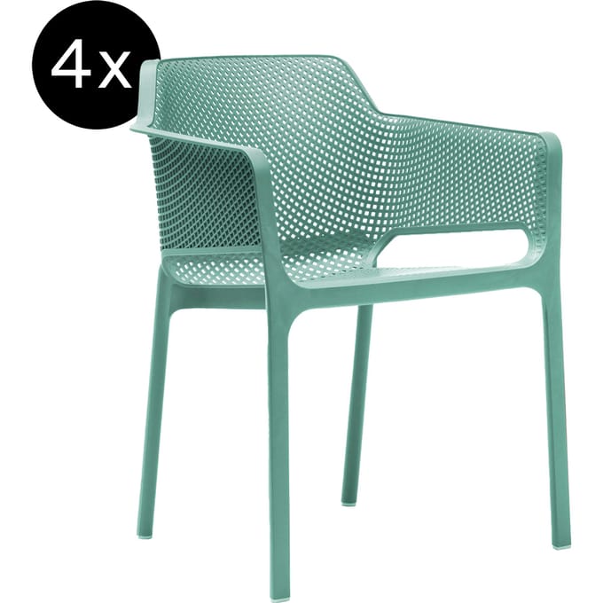 Nardi - Bundle 4x Net Armleunstoel groen