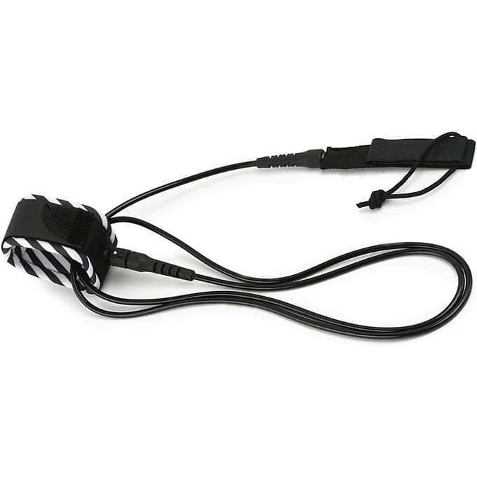 Surf Leash Surfen Surfplank Leash Glad Stalen Draaipunt Surfen Been Touw Paddleboard Leash 6FT 8FT 10FT 6ft zwart