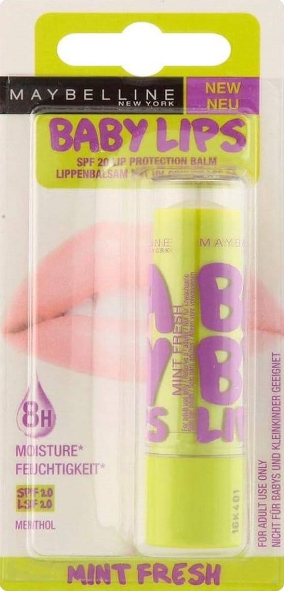 Maybelline Baby Lips, Mint Fresh, per stuk verpakt 1