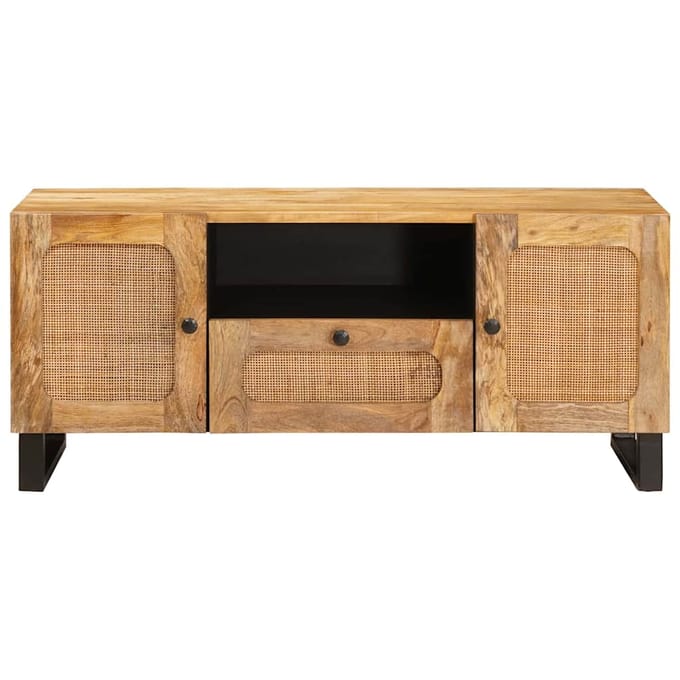 vidaXL - TV - Kast - Bruin - 105 - x - 33 - x - 46 - cm - Massief - Mango - Hout