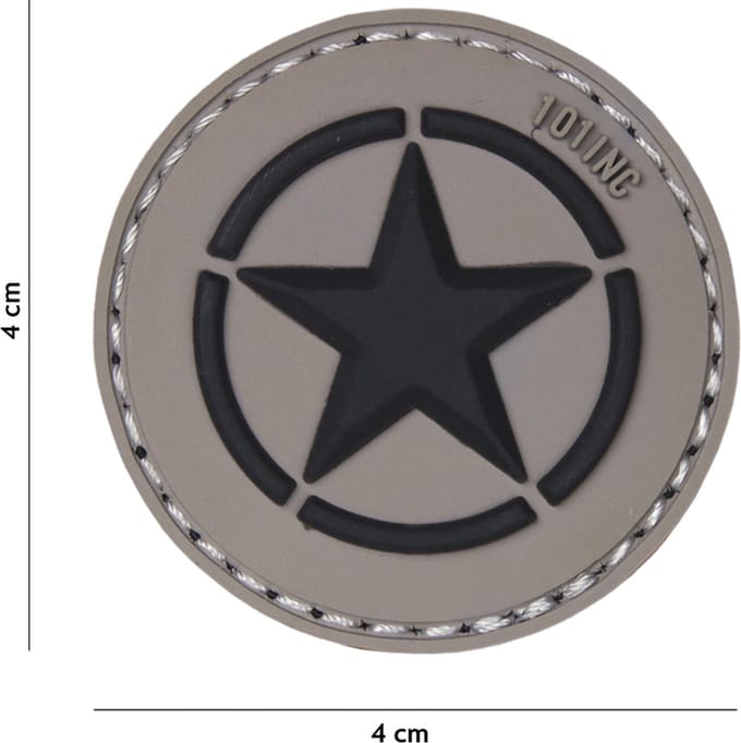 101 Inc Embleem 3D Pvc Allied Star Grijs  18047