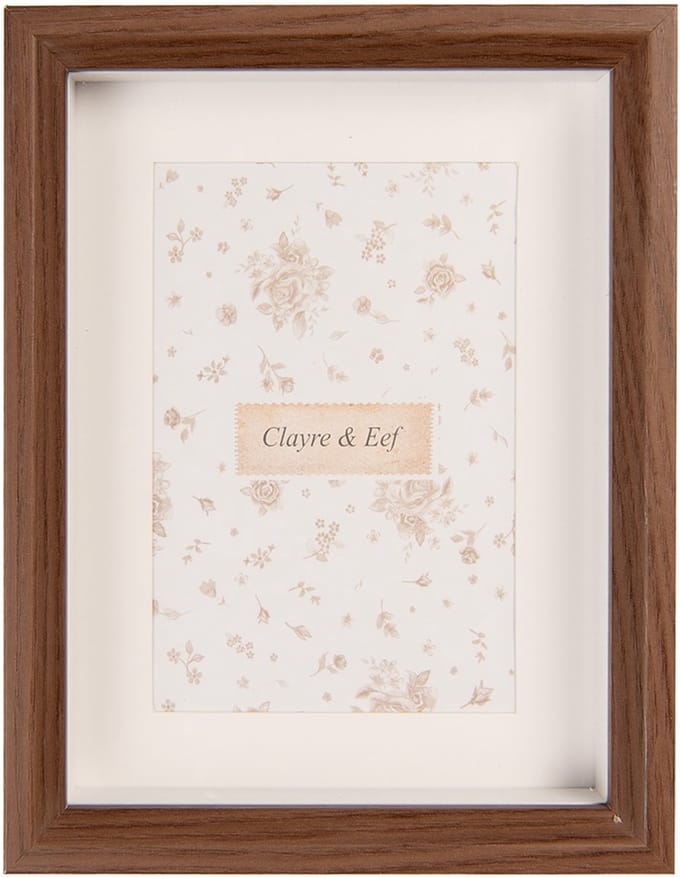 Clayre & Eef Fotolijst 10x15 cm Bruin MDF