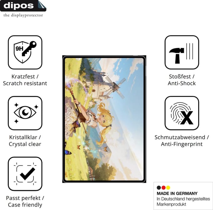 dipos – 2x Pantserfolie geschikt voor Honor MagicPad 4 12.3 | 9H Screenprotector