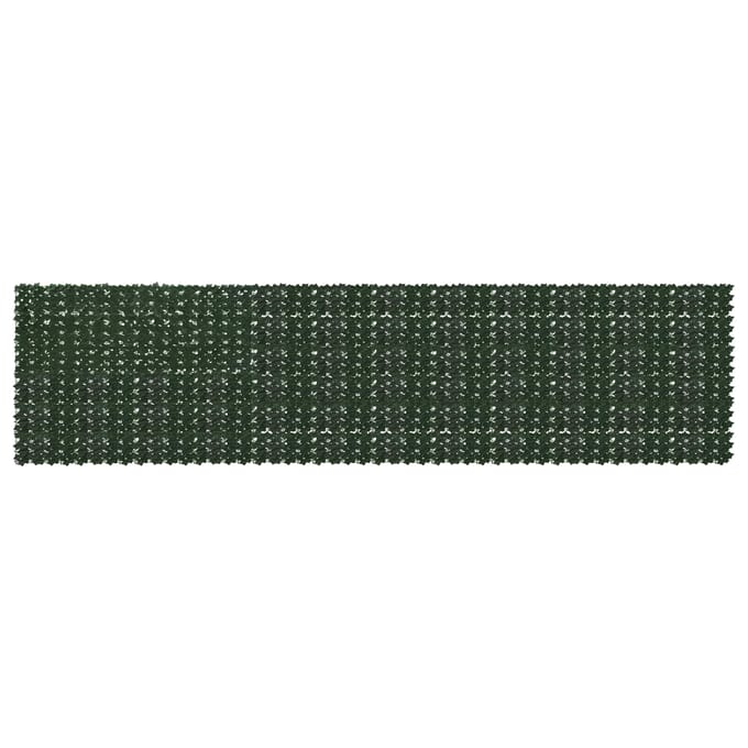 vidaXL - Balkonscherm - met - bladeren - Donkergroen - 600 - x - 150 - cm