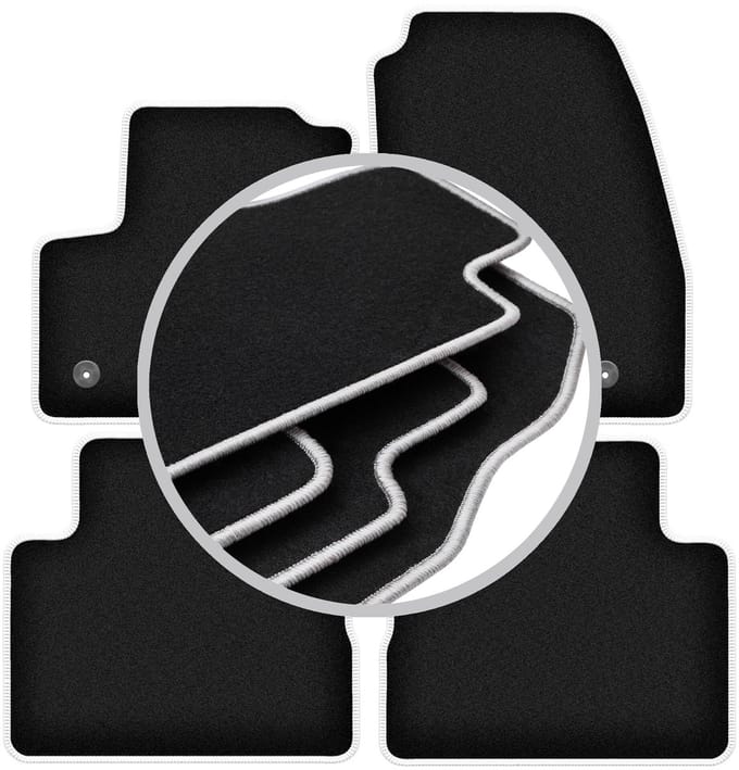 CARLUX-SILVER automatten voor: Ford C-MAX MK2 minivan (2015-2019)