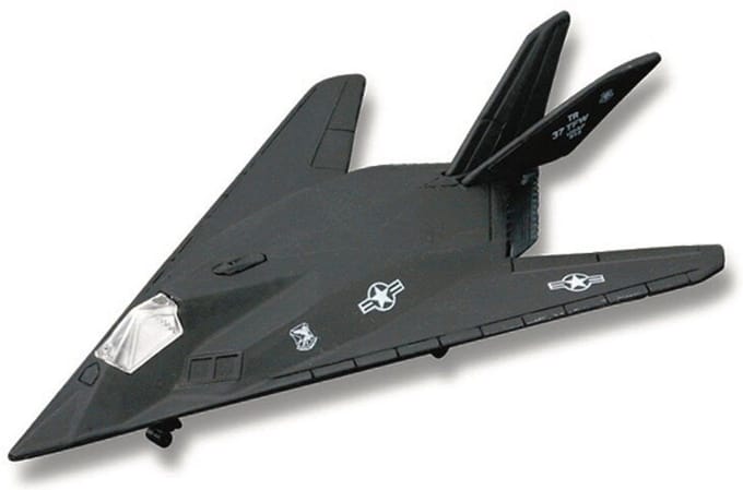 Maisto Lockheed Martin F-117 - Modelauto - Schaal 1:100 - Mat Zwart