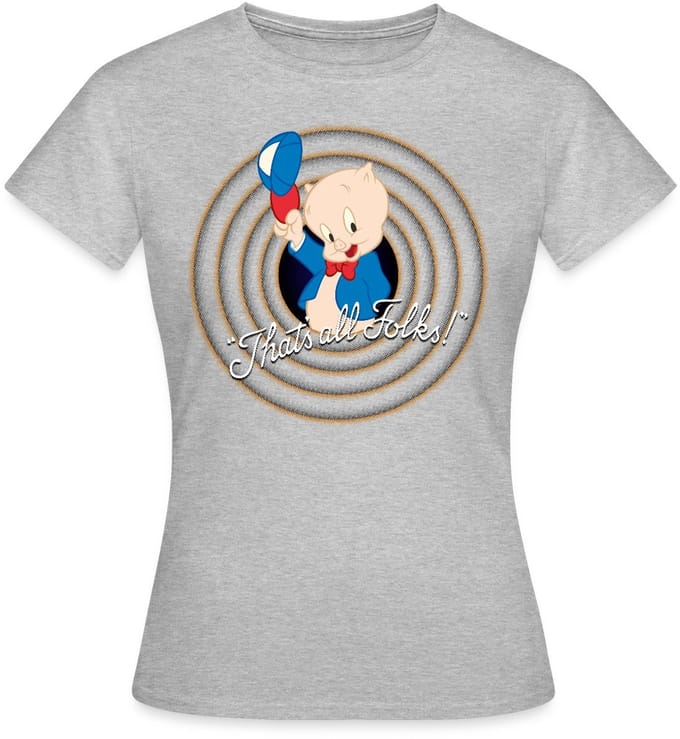 Looney Tunes Porky Pig T-Shirt Dames