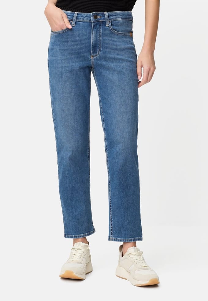 camel active 5 Pocket Straight Fit Jeans - Maat womenswear-32/30 - Middelblauw