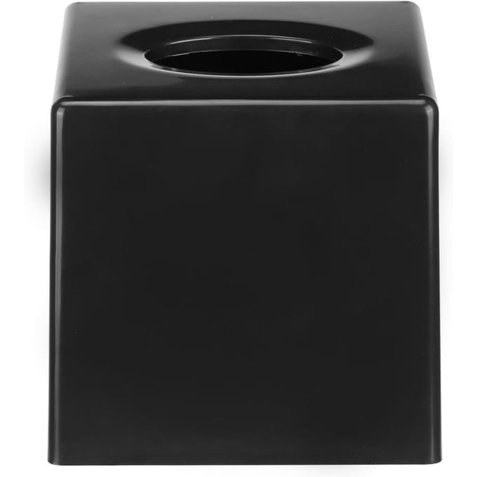 Plastic Multifunctionele Vierkante Tissue Opbergdoos voor Woonkamer Badkamer Auto Kithcen Gebruik black