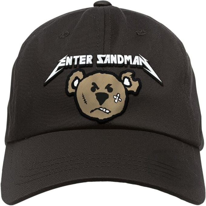 Sprüche - Fun Cap - Metal-Kids - Enter Sandman - voor Kinderen - zwart