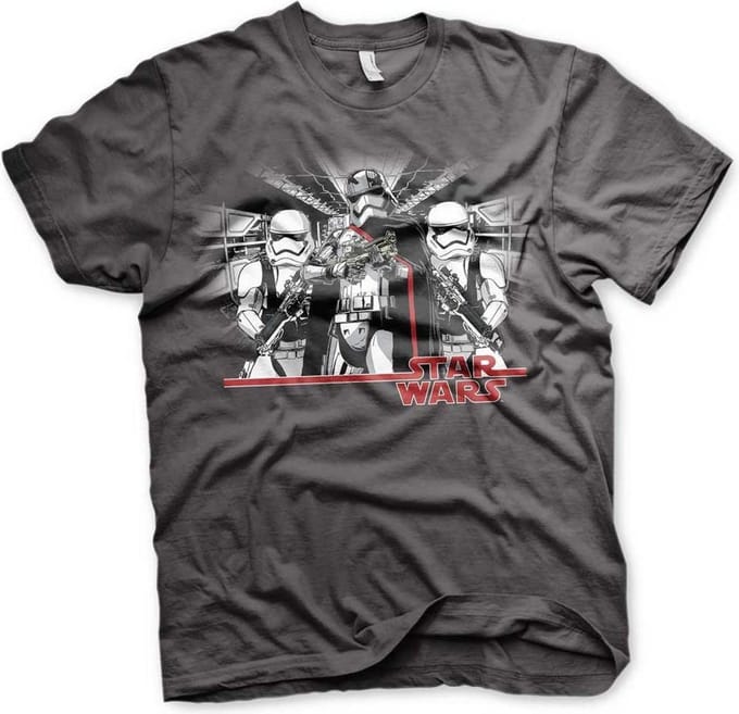 Star Wars Heren Tshirt -M- Captain Phasma Grijs
