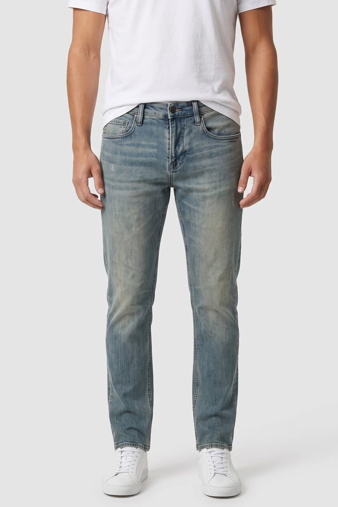 John Varvatos J701 - Regular Fit Old Blue Größe: W36 | Slim Jeans Outlet | Herren | Blau