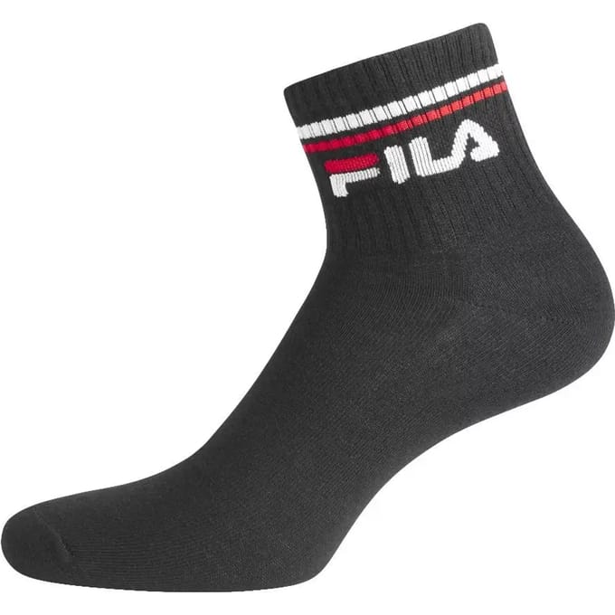 Fila - Uni - Unisex quarter socks  - Zwart - 39-42