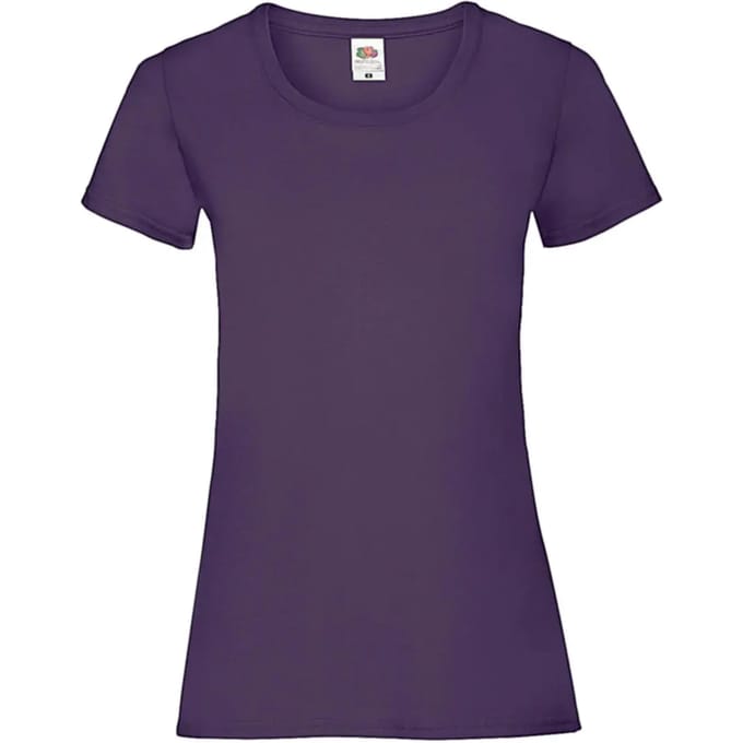 Dames-T-shirt Fruit of the Loom Valueweight