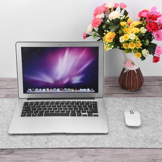 68x33cm Polyester Tafel Muismat Kantoor Bureau Laptop Mat Antistatisch Computer PC Pads Lichtgrijs zwart