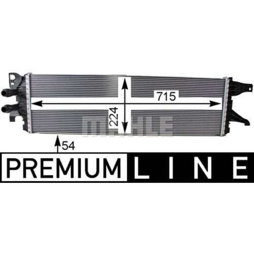 Lage-temperatuurRadiator, laadluchtRadiator MAHLE CIR 8 000P