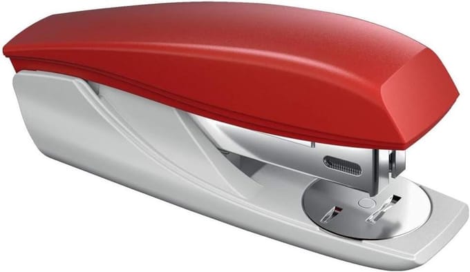 Nietmachine Bureau - Kantoorapparaat - Papier Verwerken - Directe Slag Technologie - 25 Vellen Capaciteit - Rood