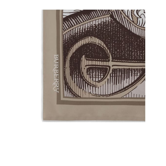 Beige Zijde Sjaal