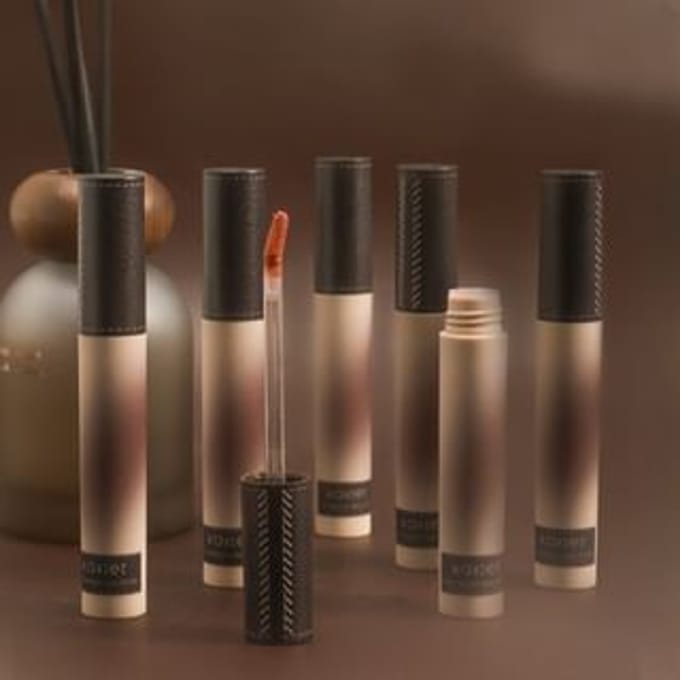 Kaxier - Leather Velvet Lip Mud - 6 Colors 102# Gray Pink - 3g