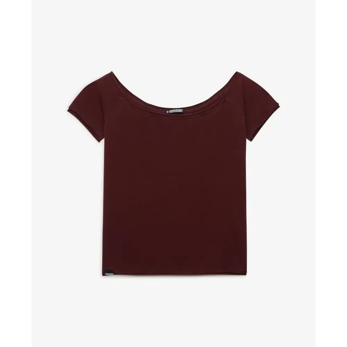 Bardot top T-shirt met blote schouders voor dames Superdry