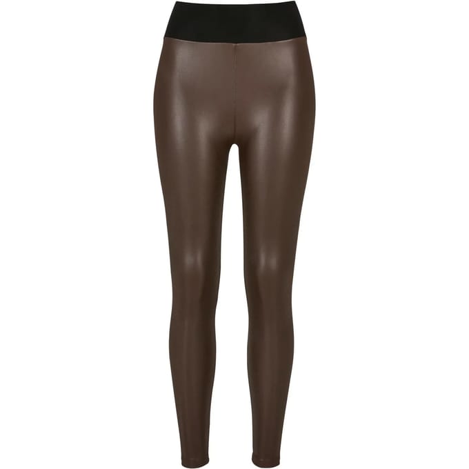 Dames legging met hoge taille van imitatieleer Urban Classics