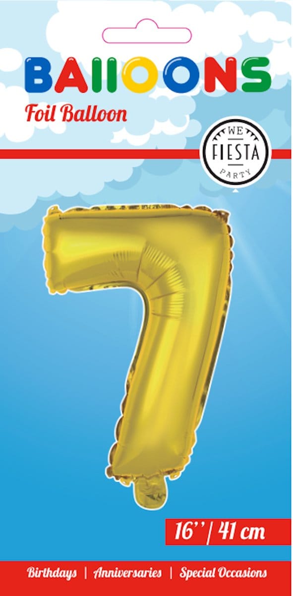 Folieballon 16" nmr. 7 - Goud