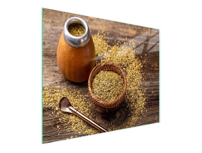 TMK ArtDeko Yerba Serie - Snijplank - Glas - Antislip - 52x30cm