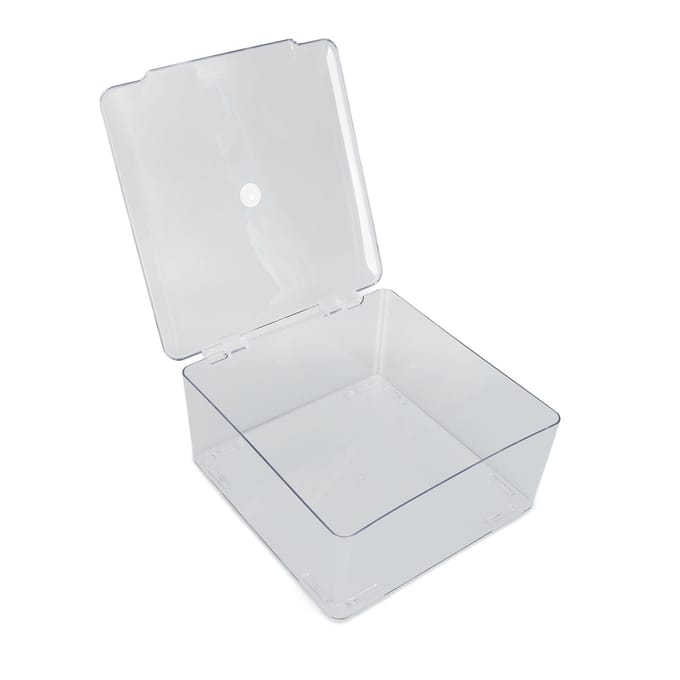 Cosmetische Opberg Organizer Doos Containers met Scharnierend Deksel Stofdicht Grote Capaciteit Ruimtebesparend schoon