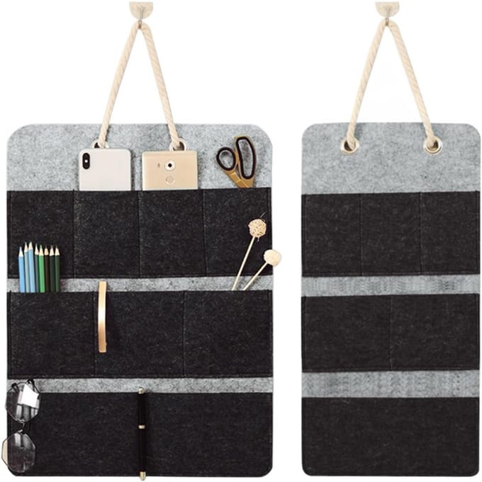 Wandorganizer - Wandopberger - Wandplank Organizer - Zwart