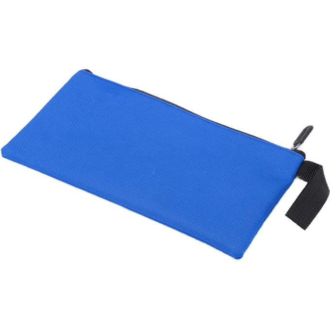 Sac à outils en toile Durable Imperméable Portable Pochette zippée en toile pour le rangement d'articles Bleu bleu