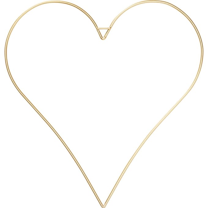 Metalen ring "Hart", gouden