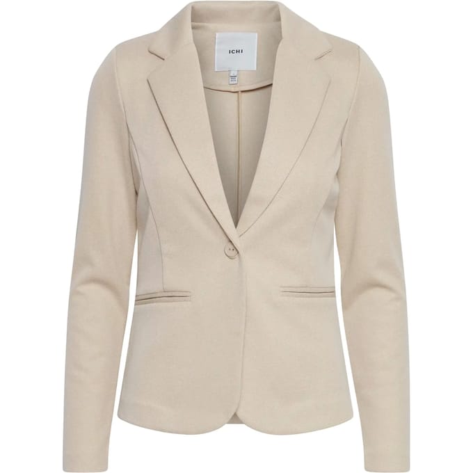 slim fit blazer met paspelzakken model 'KATE PIQUE'