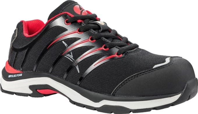 Albatros Twist WNS Low S1P ESD 645210 - Zwart/Rood - 41