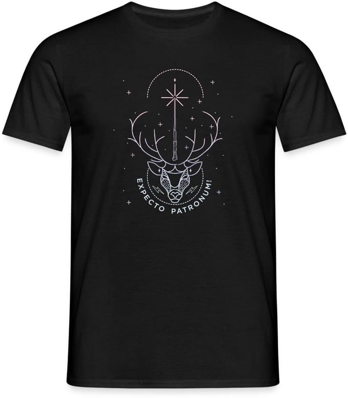 Harry Potter Hert Patronus Expecto Patronum T-Shirt Heren