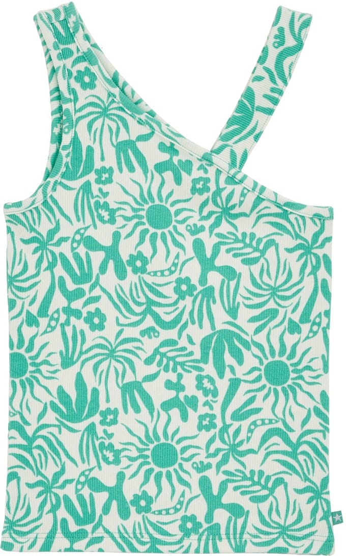 WE Fashion Meisjes one-shoulder top met dessin
