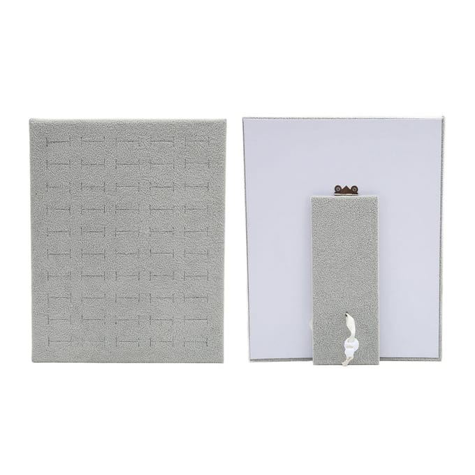 Ring Lade Display Houder 50 Sleuven Sieraden Oorbel Opberg Organizer voor Thuis Slaapkamer gray