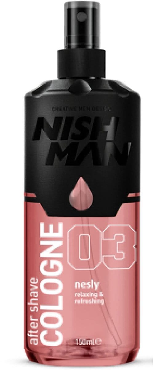 Nishman After Shave Cologne 03 Nesly, heliotroop & patchouli barberfinish 150ml