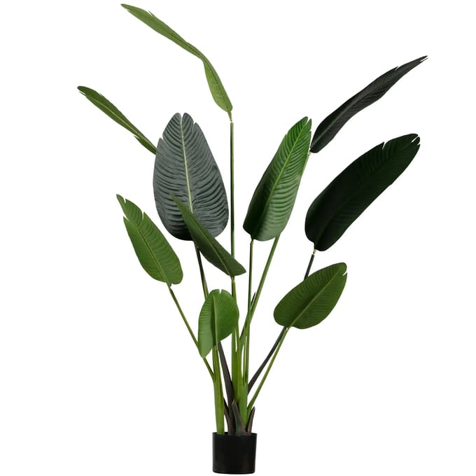 WOOOD Strelitzia Kunstplant - Groen - 96x164x63