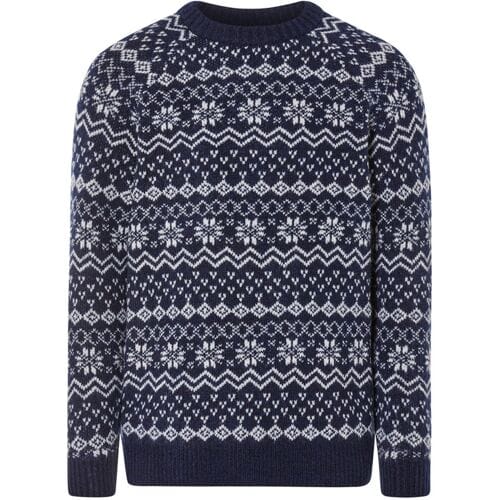 LIVERGY Heren kersttrui (Blauw, XL)